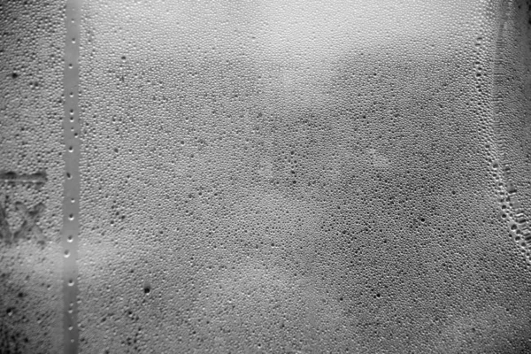 Kleine Runde Wassertropfen Auf Grauem Hintergrund — Stockfoto