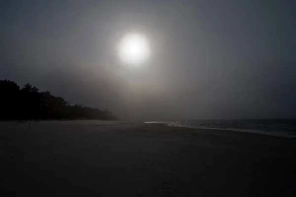 Beau Paysage Mer Baltique Bleue Pologne Plage Par Une Journée — Photo