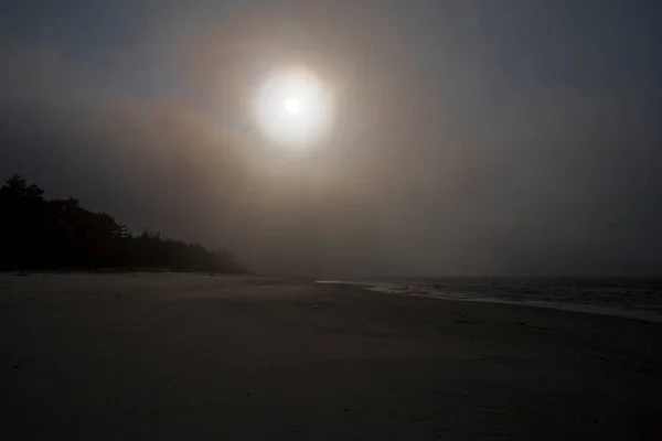 Beau Paysage Mer Baltique Bleue Pologne Plage Par Une Journée — Photo