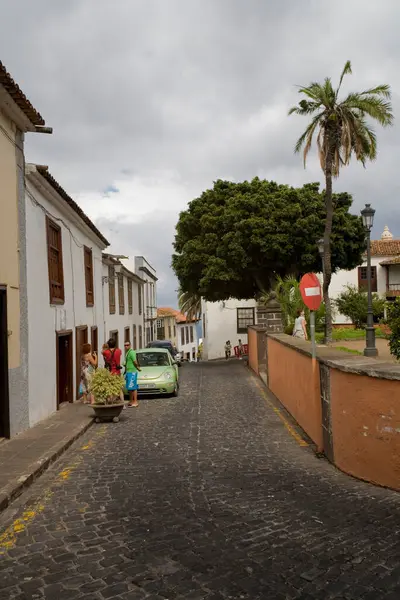 Hermosas Calles Históricas Ciudad Icod Los Vinos Isla Canaria Tenerife — Foto de Stock
