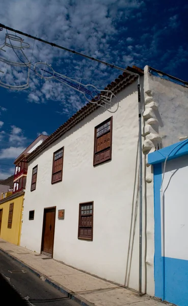 Hermosos Edificios Históricos Ciudad Española San Sebastián Isla Canaria Gomera — Foto de Stock