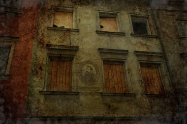 Güzel sonbahar gri kasım manzarası Polonya 'nın Lublin şehrinden