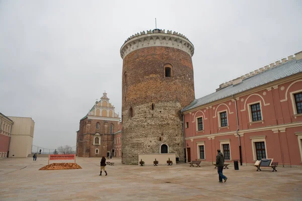 Schöne Herbstgraue Novemberansichten Aus Der Polnischen Stadt Lublin — Stockfoto