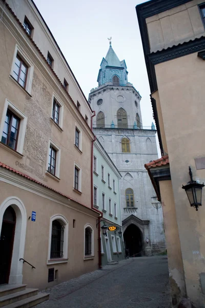 Krásné Podzimní Šedé Listopadové Pohledy Polského Města Lublin — Stock fotografie