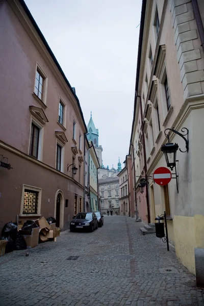 Gyönyörű Őszi Szürke November Kilátás Lengyel Város Lublin — Stock Fotó