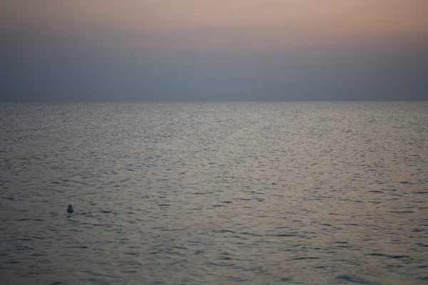 Όμορφο Ρομαντικό Τοπίο Ηλιοβασίλεμα Στη Βαλτική Θάλασσα Στην Πολωνία — Φωτογραφία Αρχείου