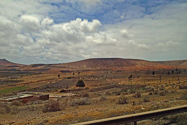 Hermoso Paisaje Nublado Verano Tranquilo Isla Española Canarias Lanzarote — Foto de Stock