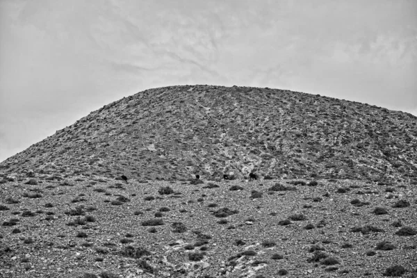 Beautiful Empty Mysterious Mountainous Landscape Center Canary Island Spanish Fuerteventura — Stock Photo, Image