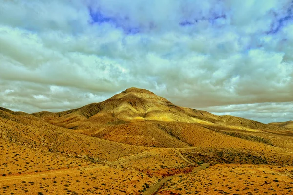 Gyönyörű Üres Titokzatos Hegyvidéki Táj Kanári Sziget Központjától Spanyol Fuerteventura — Stock Fotó