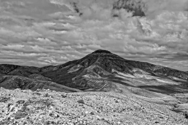 Piękny Pusty Tajemniczy Górski Krajobraz Centrum Wyspy Kanaryjskiej Hiszpański Fuerteventura — Zdjęcie stockowe