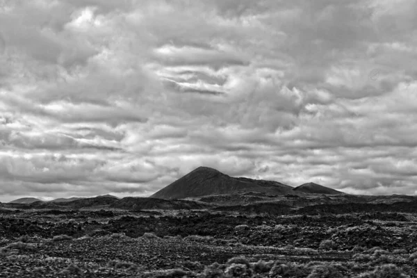 Beau Paysage Montagneux Mystérieux Vide Centre Fuerteventura Espagnole Des Îles — Photo