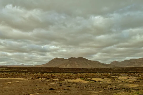 Beau Paysage Montagneux Mystérieux Vide Centre Fuerteventura Espagnole Des Îles — Photo