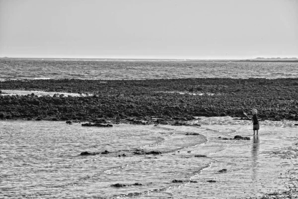 Beautiful View Beach Blue Ocean Canary Island Fuerteventura Spain — Stock Photo, Image