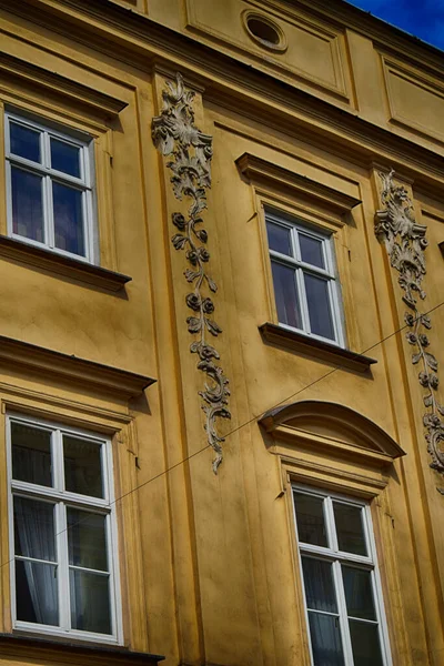 Vackra Historiska Historiska Polska Staden Krakow Vacker Solig Sommarsemester Dag — Stockfoto