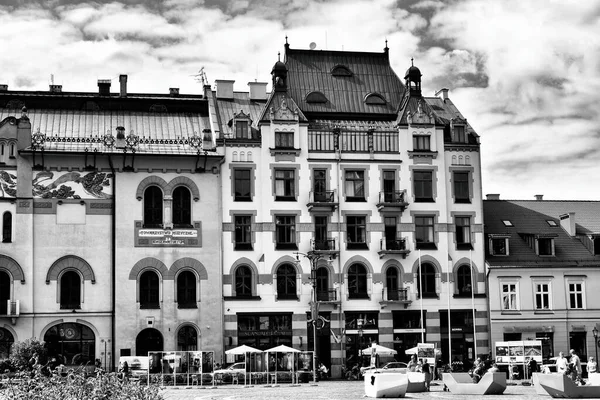 Hermosa Histórica Ciudad Polaca Histórica Cracovia Hermoso Día Vacaciones Verano — Foto de Stock