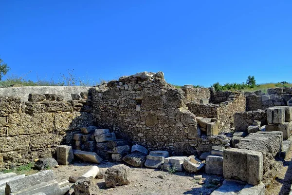 Vackra Antika Ruiner Den Varma Sommarsolen Turkisk Stad Asia Side — Stockfoto