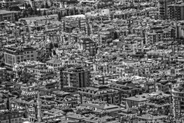 Türkiye 'nin Alanya kenti ve Akdeniz' in bakış açısından güzel bir manzara