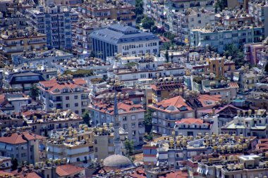 Türkiye 'nin Alanya kenti ve Akdeniz' in bakış açısından güzel bir manzara