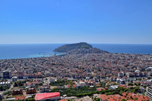 Türkiye Nin Alanya Kenti Akdeniz Bakış Açısından Güzel Bir Manzara — Stok fotoğraf