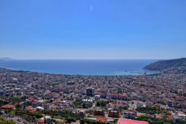 Türkiye Nin Alanya Kenti Akdeniz Bakış Açısından Güzel Bir Manzara — Stok fotoğraf