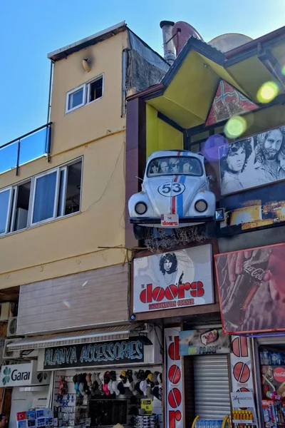 Mooie Originele Turkse Straatjes Huizen Stad Alanya — Stockfoto