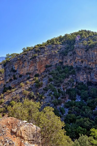 Hermosa Vista Las Montañas Turcas Cubiertas Bosque Verde Día Verano — Foto de Stock