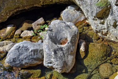 Türk dağlarında ilginç bir şelale ve sapadere kanyonu olan güzel doğal bir manzara.