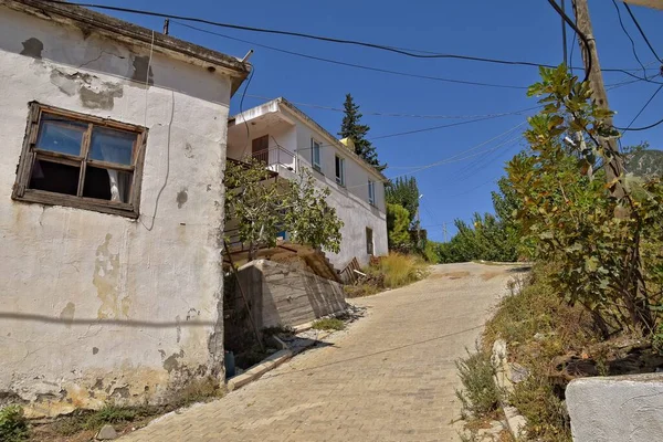 Staré Osamělé Bílé Domy Tureckých Výšin Horách — Stock fotografie