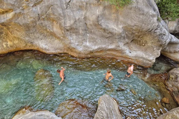 Uma Bela Paisagem Selvagem Natural Nas Montanhas Turcas Com Uma — Fotografia de Stock