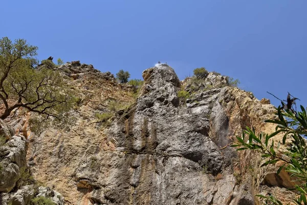 Uma Bela Paisagem Selvagem Natural Nas Montanhas Turcas Com Uma — Fotografia de Stock