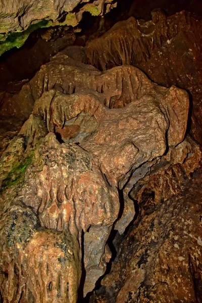 Interessante Bella Grotta Originale Nelle Montagne Turche Con Stalattiti Stalagmiti — Foto Stock