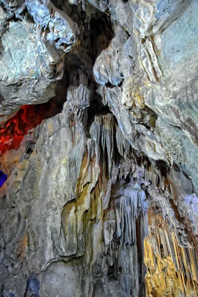 Interessante Bella Grotta Originale Nelle Montagne Turche Con Stalattiti Stalagmiti — Foto Stock