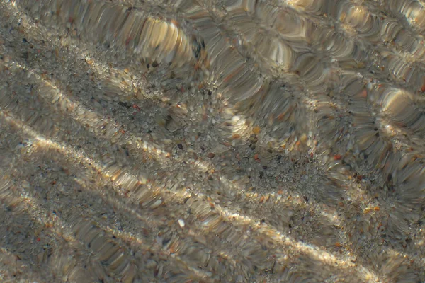 Красивый Абстрактный Фон Созданный Волнами Песком Берегу Моря — стоковое фото