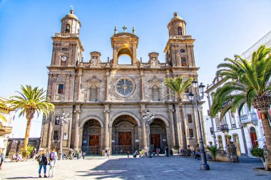 Las Palmas şehrindeki İspanyol Kanarya Adası Büyük Kanarya Katedrali