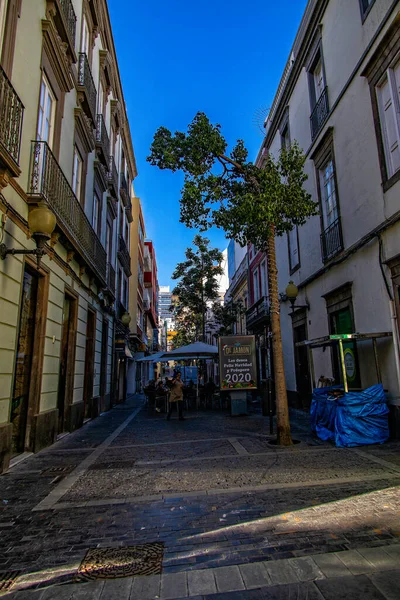 Gyönyörű Városi Táj Spanyol Fővárosból Kanári Sziget Las Palmas Gran — Stock Fotó