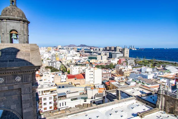 Una Hermosa Cabeza Original Ciudad Española Capital Gran Canaria Las — Foto de Stock