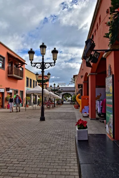 Όμορφη Πόλη Του Corralejo Στην Ισπανική Canary Island Fuerteventura Μια — Φωτογραφία Αρχείου