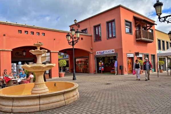 Hermosa Ciudad Corralejo Isla Española Canarias Fuerteventura Cálido Día Vacaciones —  Fotos de Stock