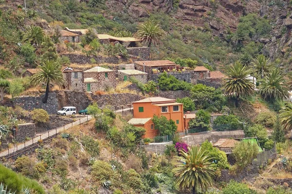 Krásný Výhled Malebné Město Masca Španělském Kanárském Ostrově Tenerife — Stock fotografie