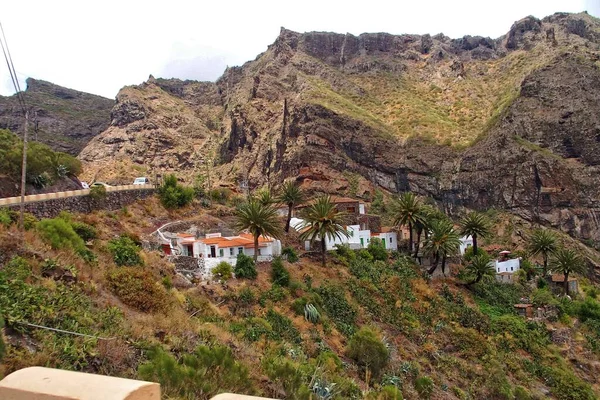 Krásný Výhled Malebné Město Masca Španělském Kanárském Ostrově Tenerife — Stock fotografie