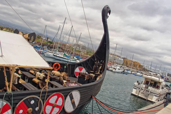 Vacker Havsutsikt Med Utsikt Över Hamnen Teneriffa Den Spanska Kanarieöarna — Stockfoto