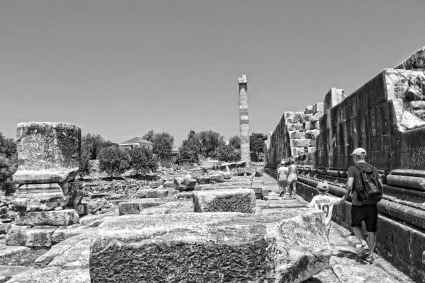 Frumoase Ruine Vechi Ale Templului Antic Apollo Din Didim Turcia — Fotografie, imagine de stoc