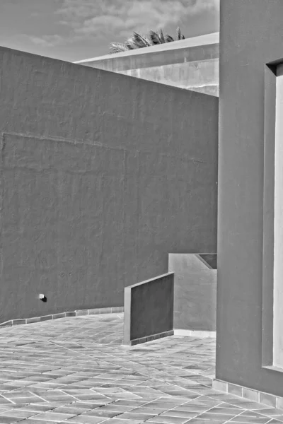 Schöne Kontrastreiche Architektonische Details Auf Der Spanischen Kanareninsel Fuerteventura Vor — Stockfoto