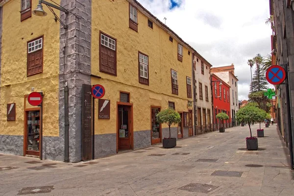 Beautiful Streets Historic Buildings Spanish Canary Island Tenerife Former Capital — Stock Photo, Image