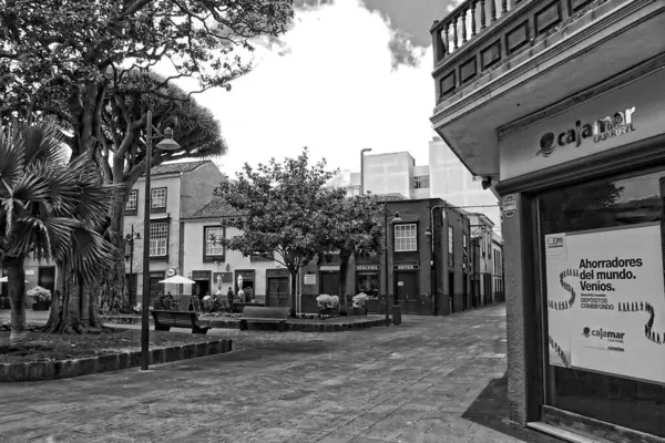 Prachtige Straatjes Met Historische Gebouwen Het Spaanse Canarische Eiland Tenerife — Stockfoto