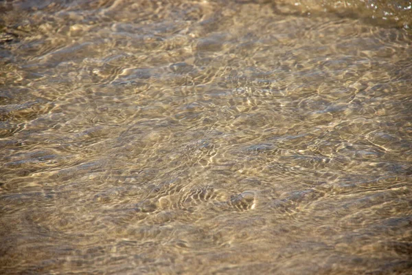 Close Originele Achtergrond Van Goudkleurig Zand Het Strand — Stockfoto