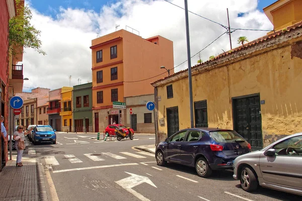 Hermosas Calles Con Edificios Históricos Isla Española Canarias Tenerife —  Fotos de Stock