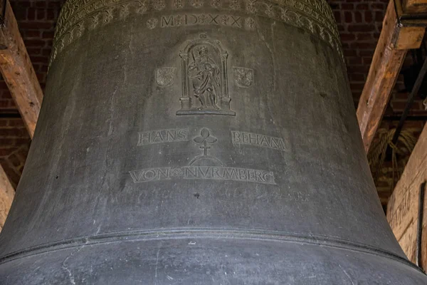 Velký Starý Historický Zygmunt Kostelní Zvon Krakově Polsko — Stock fotografie