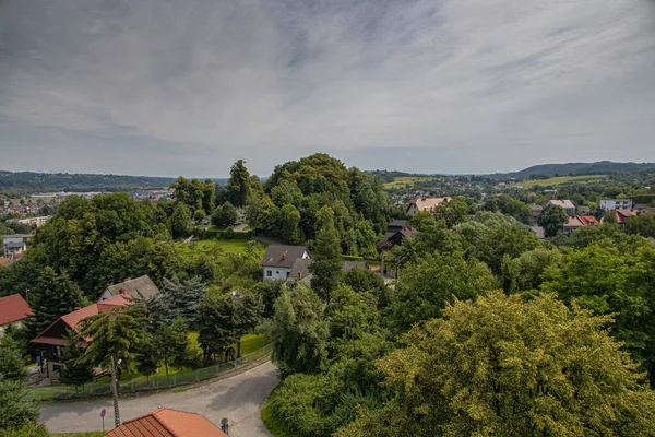 Prachtig Uitzicht Het Stadje Dobczyce Polen — Stockfoto