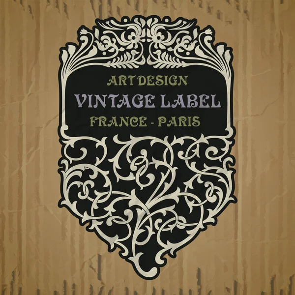 Vector Vintage Items Cover Art Nouveau — Stockvector